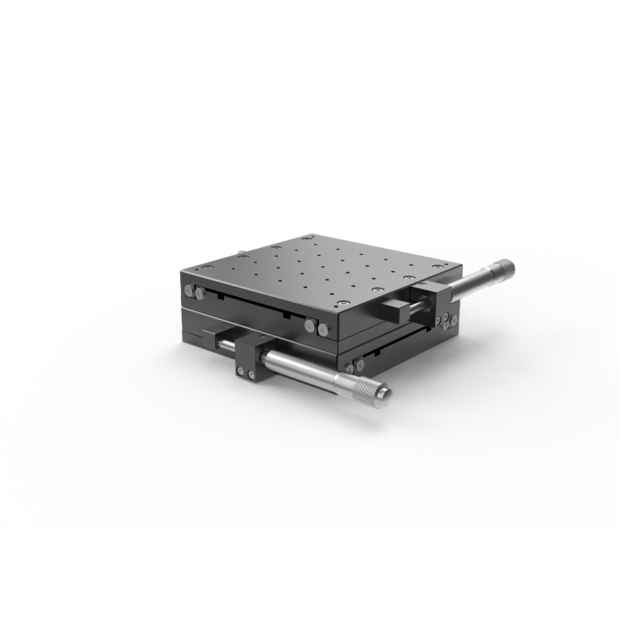 XY轴交叉滚柱式手动位移台 台面尺寸160x160mm 行程±25mm